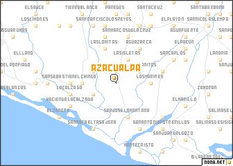 map of Azacualpa