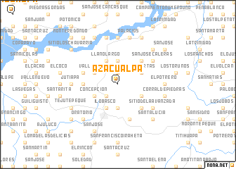 map of Azacualpa