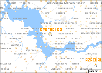 map of Azacualpa