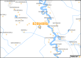 map of Azadkǝnd