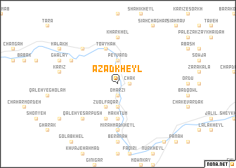 map of Āzād Kheyl