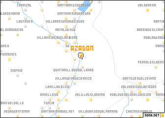 map of Azadón