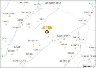 map of Azad