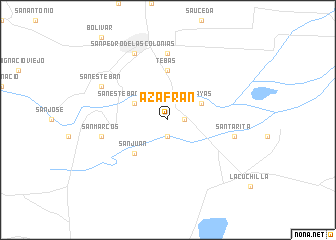 map of Azafrán