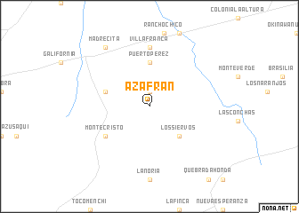 map of Azafrán