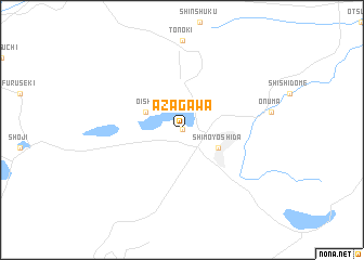 map of Azagawa