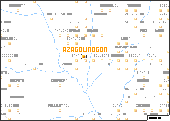 map of Azagounogon