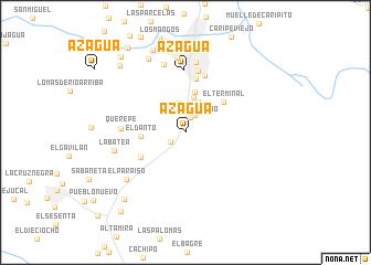 map of Azagua