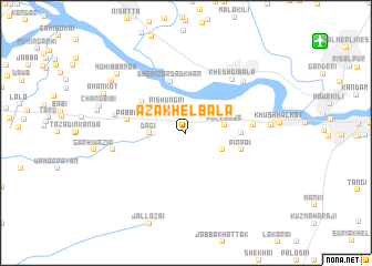 map of Āza Khel Bāla