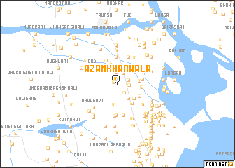 map of Āzam Khānwāla