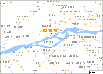 map of Āzampur