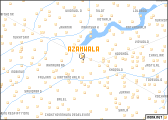 map of Āzamwāla