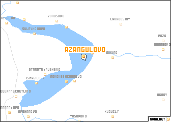 map of Azangulovo