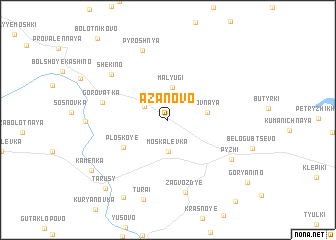 map of Azanovo