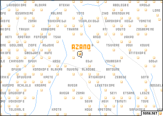 map of Azano