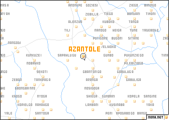 map of Azantole