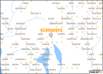 map of Azanukofe