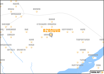 map of Azanuwa