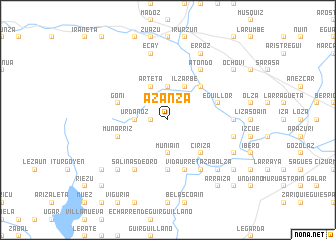 map of Azanza