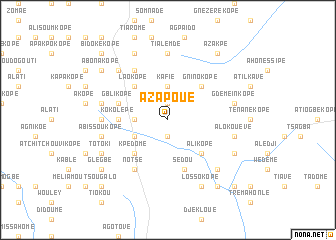 map of Azapoué