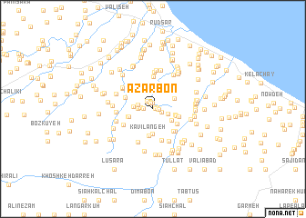 map of Āzārbon