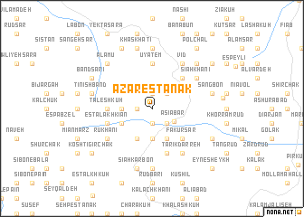 map of Āzārestānak