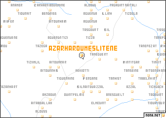 map of Azarhar Oumeslitene