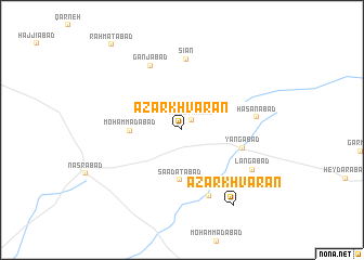 map of Āz̄arkhvārān