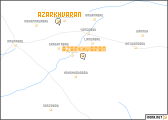 map of Āz̄ar Khvārān