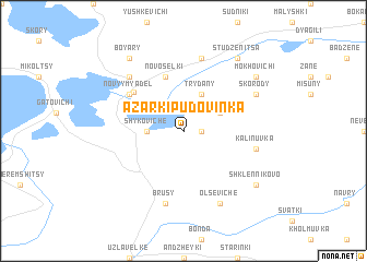 map of Azarki-Pudovinka