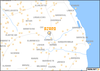 map of Azaro