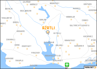 map of Azatlı