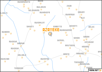 map of Āzayeke