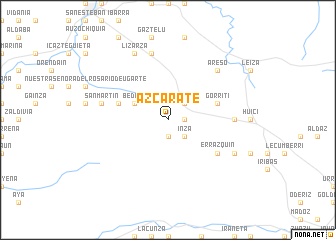 map of Azcárate