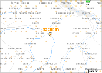 map of Azcaray