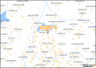 map of Azcárete