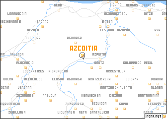 map of Azcoitia