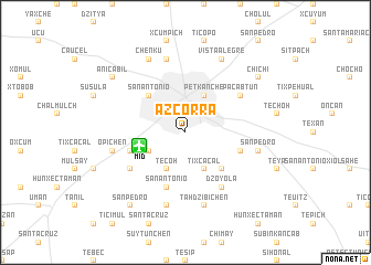 map of Azcorra