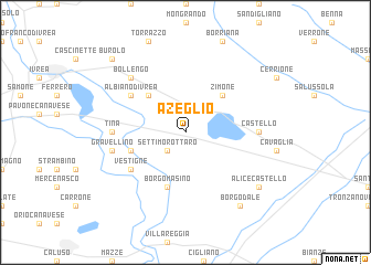 map of Azeglio