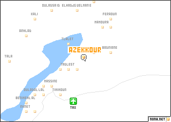 map of Azekkour