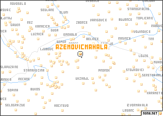 map of Azemović Mahala