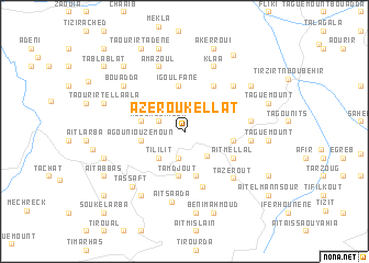 map of Azerou Kellat