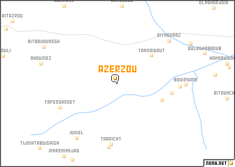 map of Azerzou