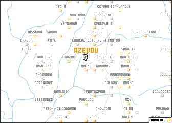 map of Azévou