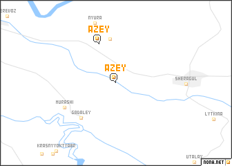 map of Azey
