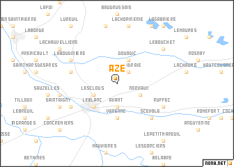 map of Azé