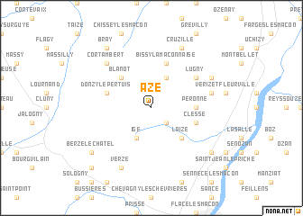 map of Azé