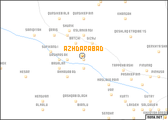 map of Azhdarābād