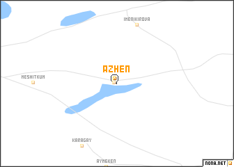 map of Azhen