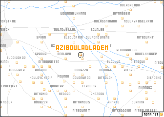 map of Azib Oulad Lâdem